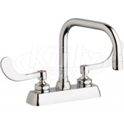 Chicago W4D-DB6AE35-317AB Hot and Cold Water Washboard Sink Faucet