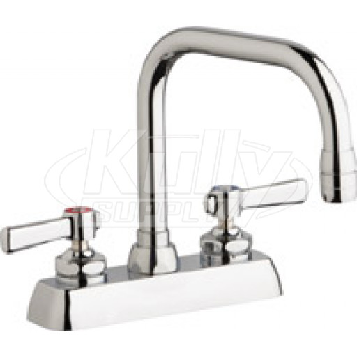 Chicago W4D-DB6AE35-369AB Hot and Cold Water Washboard Sink Faucet