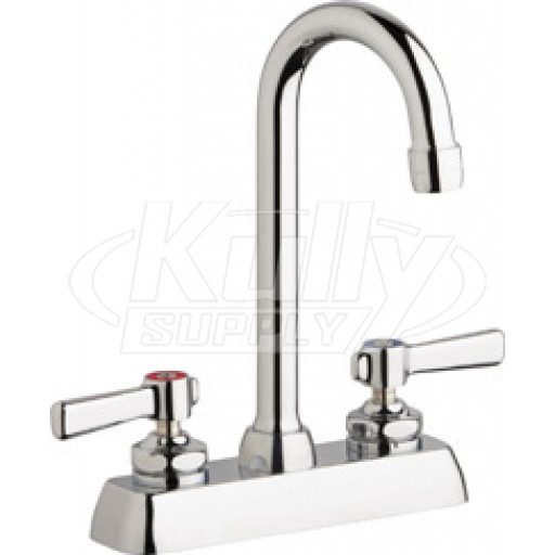 Chicago W4D-GN1AE35-369AB Hot and Cold Water Washboard Sink Faucet