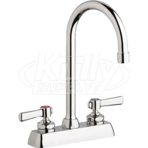Chicago W4D-GN2AE35-369AB Hot and Cold Water Washboard Sink Faucet