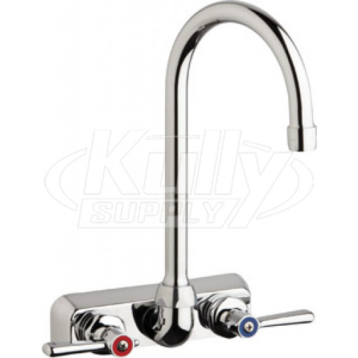 Chicago W4W-G2E35-369AB Hot and Cold Water Washboard Sink Faucet
