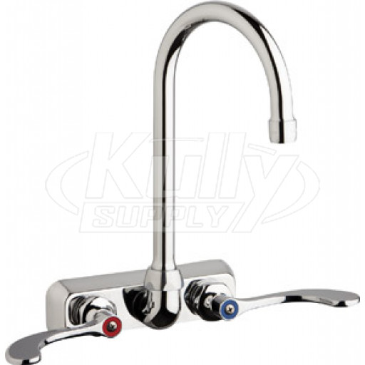 Chicago W4W-GN2AE35-317AB Hot and Cold Water Washboard Sink Faucet