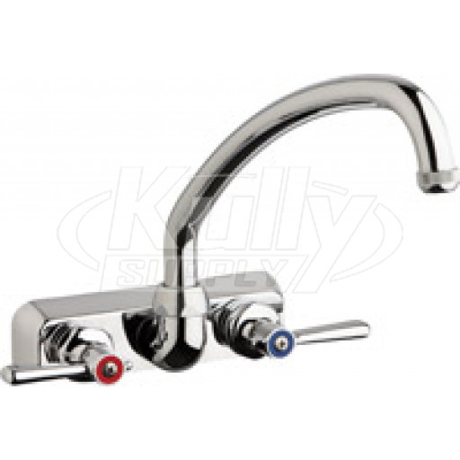Chicago W4W-L9E1-369AB Hot and Cold Water Washboard Sink Faucet