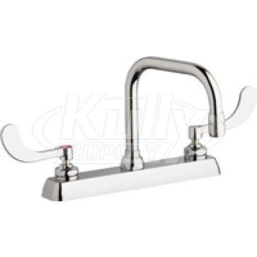 Chicago W8D-DB6AE35-317AB Hot and Cold Water Washboard Sink Faucet