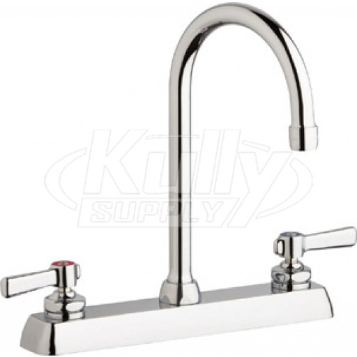 Chicago W8D-GN2AE35-369AB Hot and Cold Water Washboard Sink Faucet
