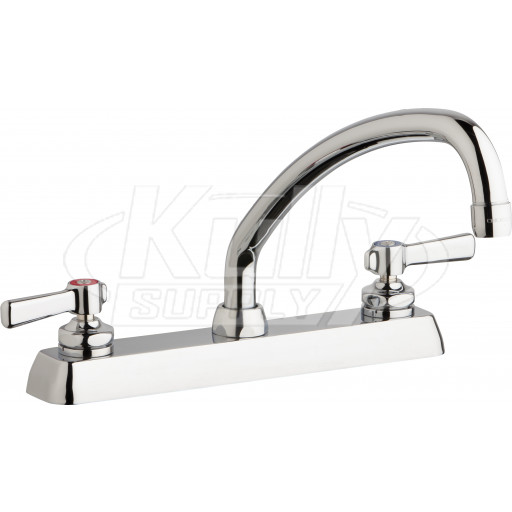 Chicago W8D-L9E35-369ABCP Hot and Cold Water Workboard Sink Faucet