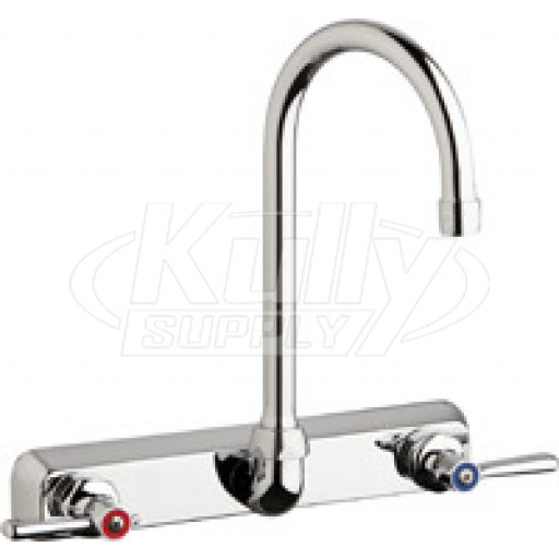 Chicago W8W-GN2AE35-369AB Hot and Cold Water Washboard Sink Faucet