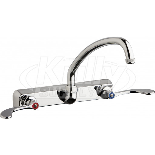 Chicago W8W-L9E1-317ABCP Hot and Cold Water Workboard Sink Faucet