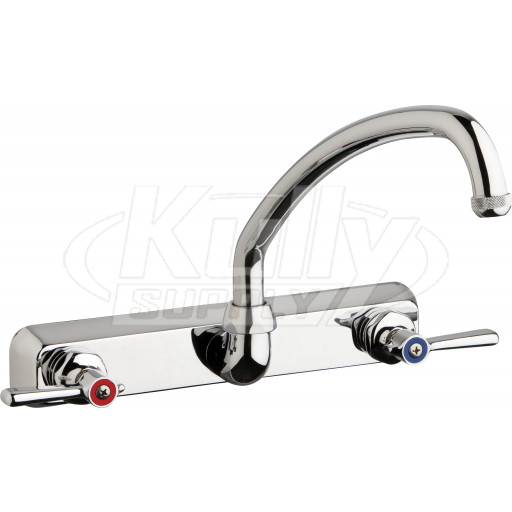 Chicago W8W-L9E1-369ABCP Hot and Cold Water Workboard Sink Faucet