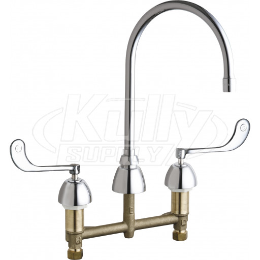 Chicago 201-AGN8AE3-319AB E-Cast Concealed Kitchen Sink Faucet