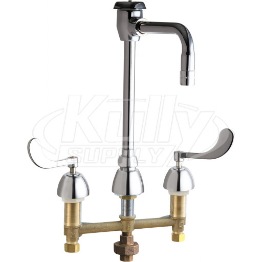Chicago 786-TWG8BVBE3MAB Concealed Hot and Cold Water Sink Faucet with Third Water Inlet