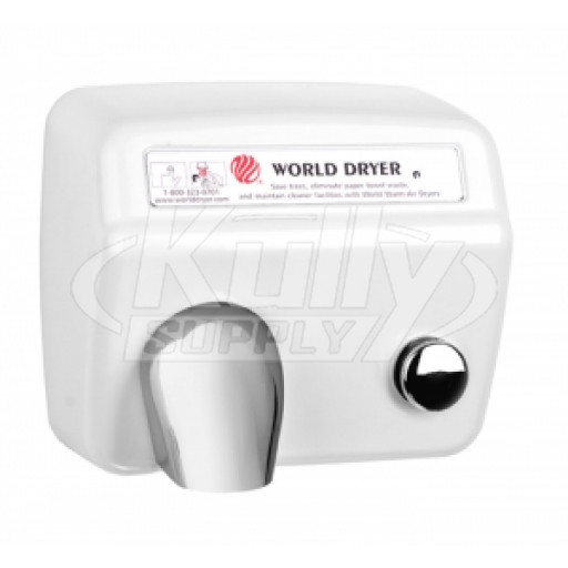 World Dryer Model A DA5-974AU White Hand Dryer 115V