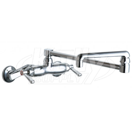 Chicago 445-DJ18ABCP Hot and Cold Water Sink Faucet