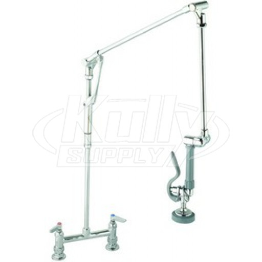 T&S Brass B-0124 8" Deck Mount Pre-Rinse Unit With Roto-Flex Design