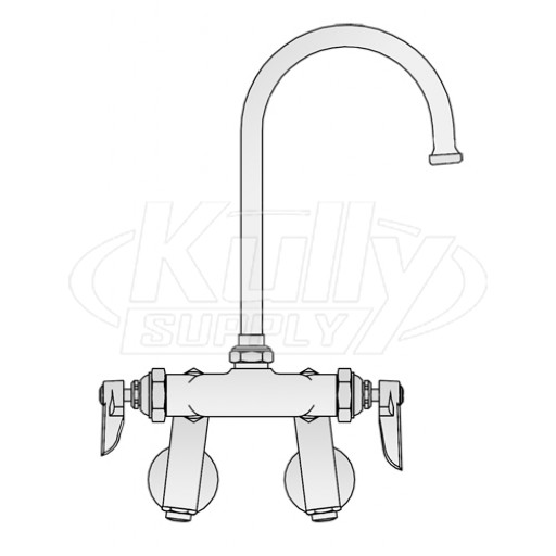 T&S Brass B-0343 Double Pantry Faucet