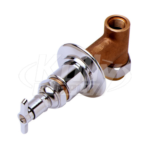 T&S Brass B-1027-UCP Concealed Straight Loose Key Stop