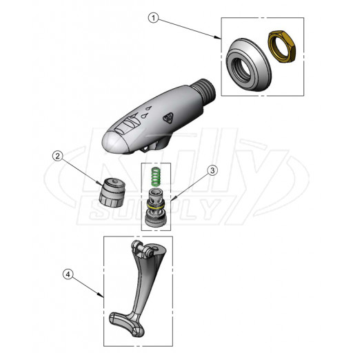 T&S Brass B-1200 Series Parts Breakdown