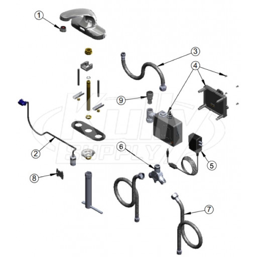 T&S Brass EC-3103 Faucet Parts Breakdown