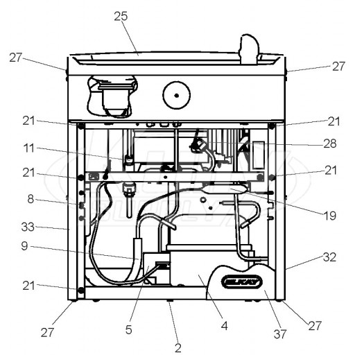 Elkay VRC Single Station Drinking Fountain Parts Breakdown