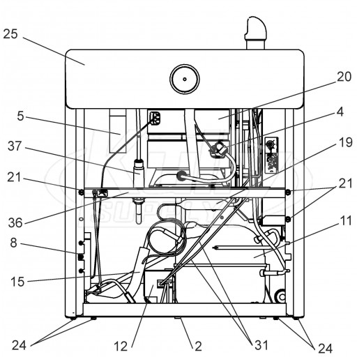 Elkay VRCHD Single Station Drinking Fountain Parts Breakdown