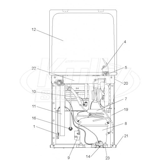 Elkay ESWA Drinking Fountain Parts Breakdown