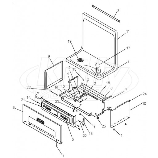Elkay EDFP Drinking Fountain Parts Breakdown