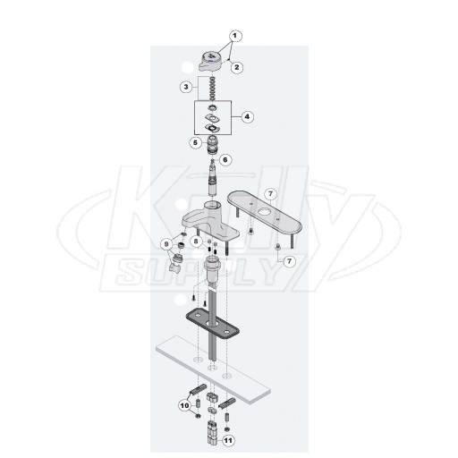 Symmons SLC-6000 Faucet Parts Breakdown