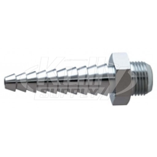 Chicago E7JKCTF 3/8" - 18 NPSM Laboratory Serrated Nozzle Outlet