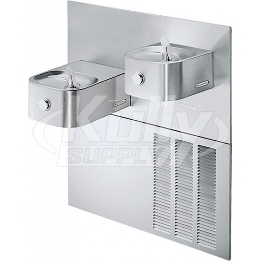 Elkay ERFPVR28RAK In-Wall Dual Drinking Fountain with Vandal-Resistant Bubbler 