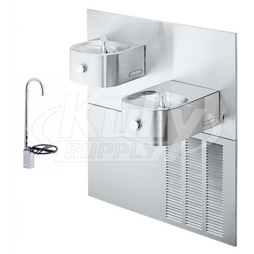 Elkay ERFP28FK In-Wall Dual Drinking Fountain with Glass Filler