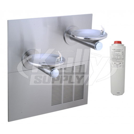 Elkay LRPBGRNM28RAK GreenSpec Filtered In-Wall Dual Drinking Fountain