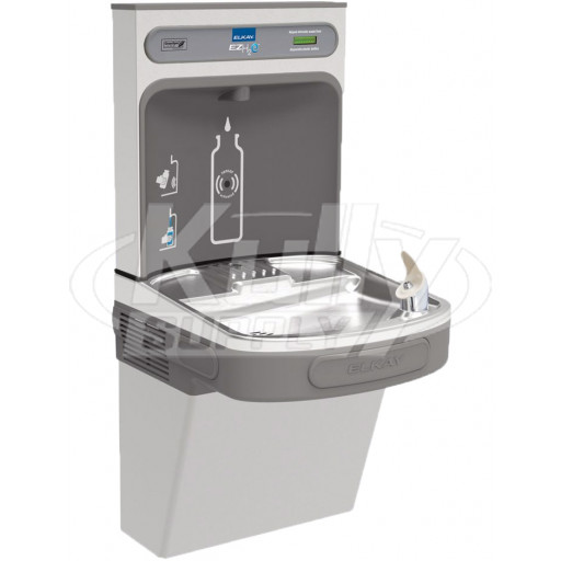 Elkay EZH2O LZSG8WSSK GreenSpec Filtered Stainless Steel Drinking Fountain with Bottle Filler