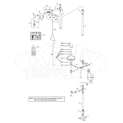 Bradley S19-310 Parts Breakdown