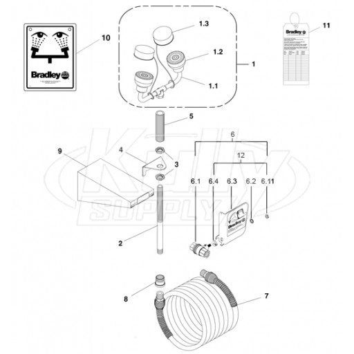 Bradley S19-630 Parts Breakdown