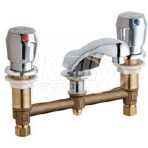 Chicago 404-VE2805-665ABCP E-Cast Concealed Lavatory Metering Faucet