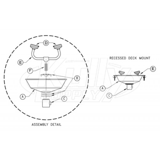 Recessed Deck Mount