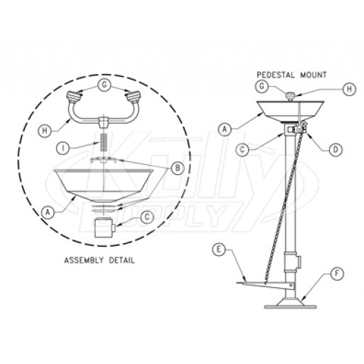 Pedestal Eyewash