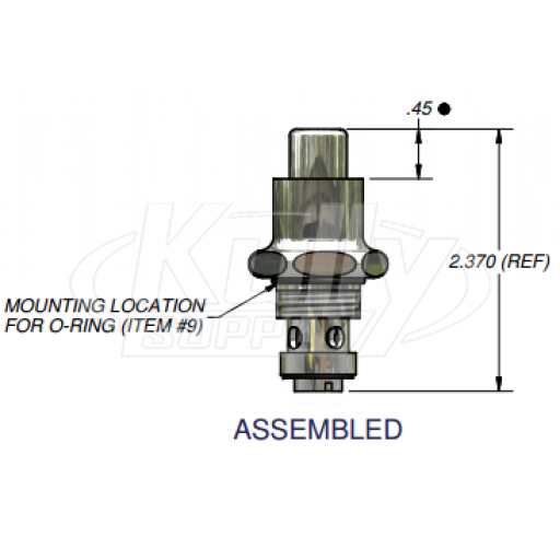 Zurn G67948 Self Closing Valve (Lead Free) For Z851/Z855