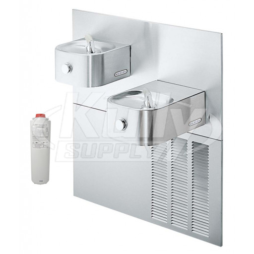 Elkay LNTE8RAK Filtered In-Wall Dual Drinking Fountain