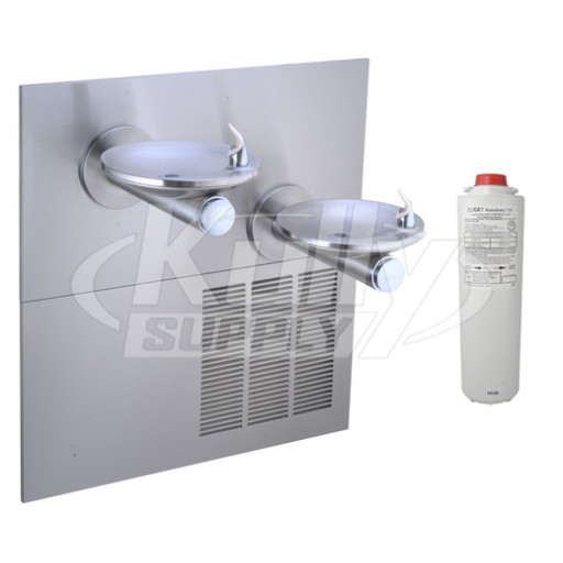 Elkay LRPBGRNM28K GreenSpec Filtered In-Wall Dual Drinking Fountain