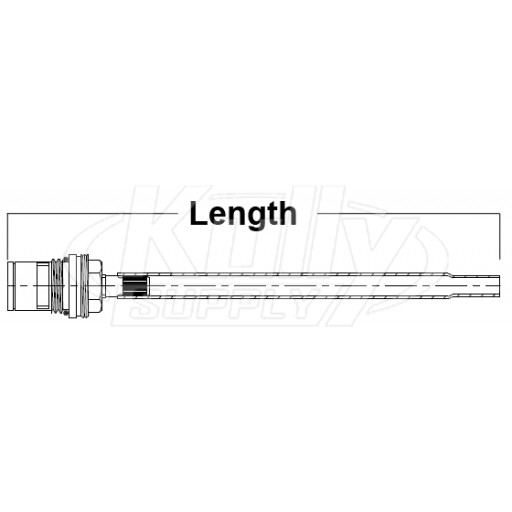 Zurn Replacement Cartridge/Tube Assemblies for 1/2 Turn On/Off