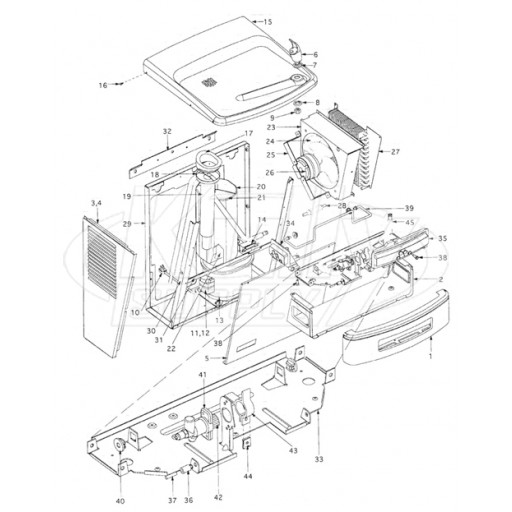 Oasis P8AM-D100 Parts Breakdown