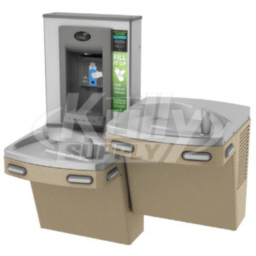 Oasis PG8EBFSL Dual Drinking Fountain with Bottle Filler