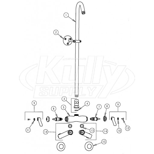 Chicago 756 Shower Valve Parts Breakdown