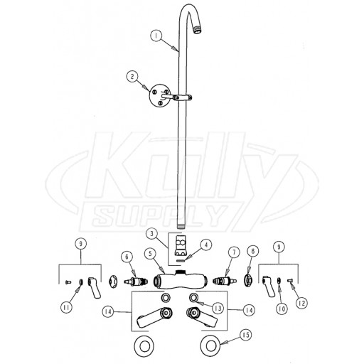 Chicago 756 Shower Valve Parts Breakdown