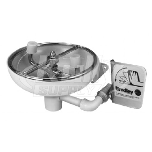 Bradley S19-220SS Stainless Steel Eye/Face Wash (with Spray Ring) (Discontinued)