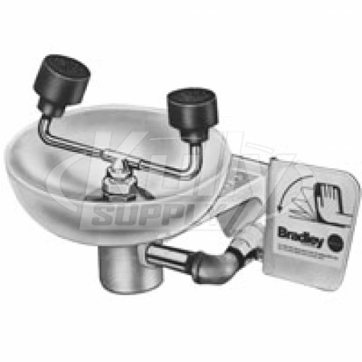 Bradley S19-220FW Eye/Face Wash (with Wall Bracket and Plastic Receptor)