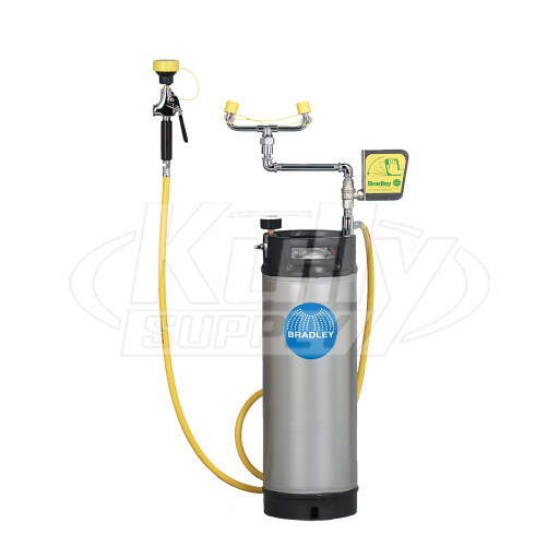 Bradley S19-672 Portable Pressurized Eyewash 5 Gallon (with Drench Hose)