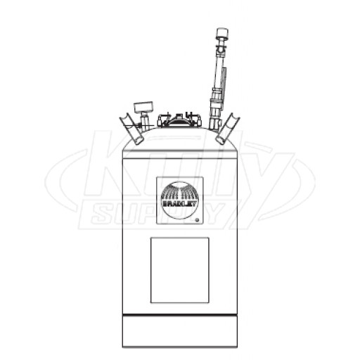 Bradley S19-690LHS Portable Pressurized Tank 10 Gallon (with Eyewash)