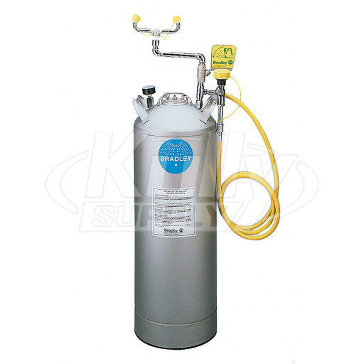 Bradley S19-788 Portable Pressurized Eyewash 15 Gallon (with Drench Hose)